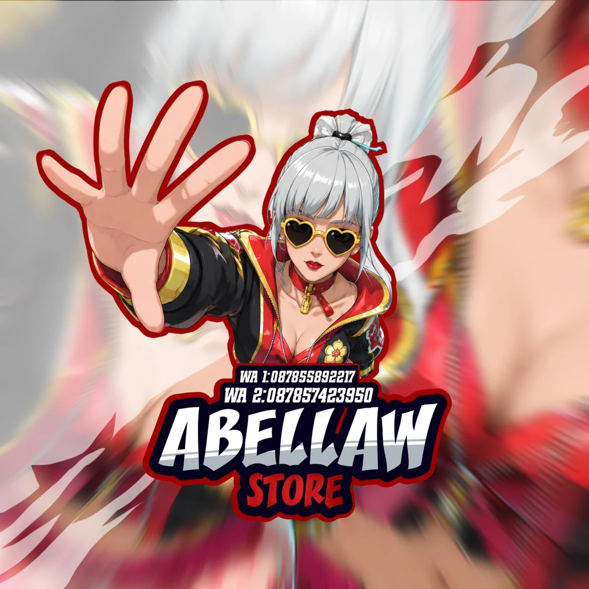 Logo dan karakter Abellaw Store